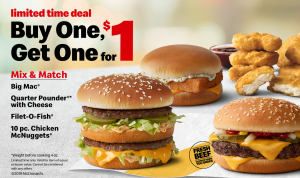 McDonald BOGO deal